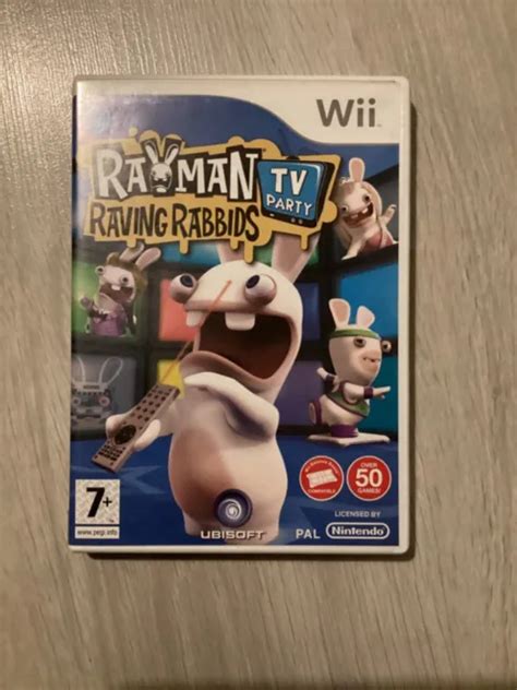 RAYMAN RAVING RABBIDS Tv Party NINTENDO WII GAME 3 44 PicClick UK