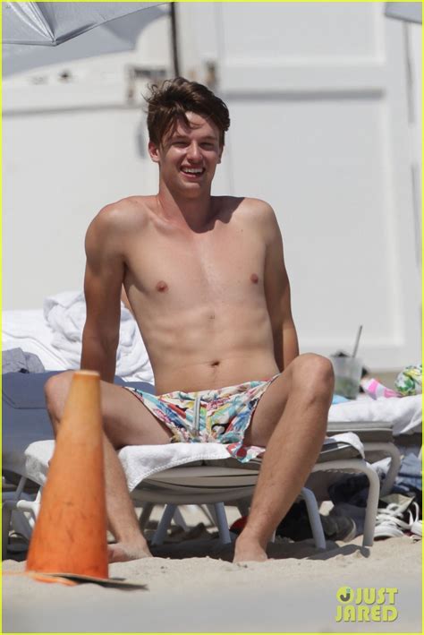 Patrick Schwarzenegger Shirtless Spring Break In Miami Photo