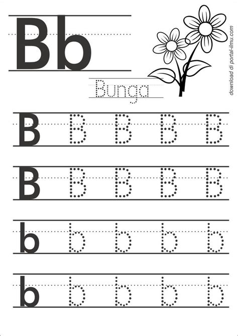 Belajar Menulis Huruf Dengan Huruf Titik Titik Tracing Worksheets