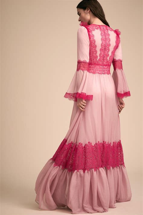 Isabelle Dress Rose Quartz Cerise In New And Noteworthy Bhldn