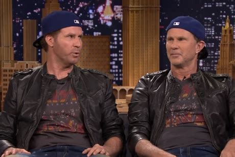 Red Hot Chili Peppers Will Ferrell Drum Off Give It Away Standing On The Verge Of Getting