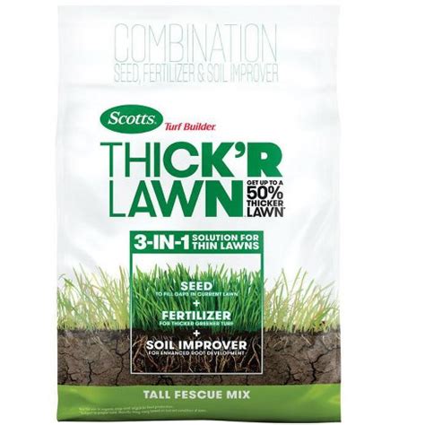 Scotts Turf Builder Thickr Lawn All-purpose Lawn Fertilizer For Tall Fescue Grass 4000 Sq Ft ...