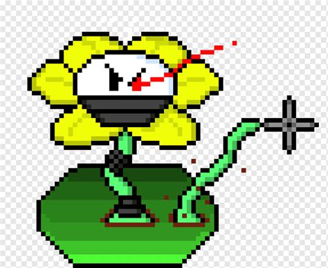 Flowey Pixel Art Grid