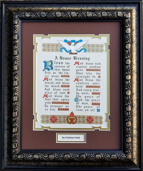 Irish Blessing Framed Prayer Etsy