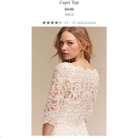 Bhldn Dresses Eddy K Fijibhldn Leigh Gown Capri Topper Poshmark