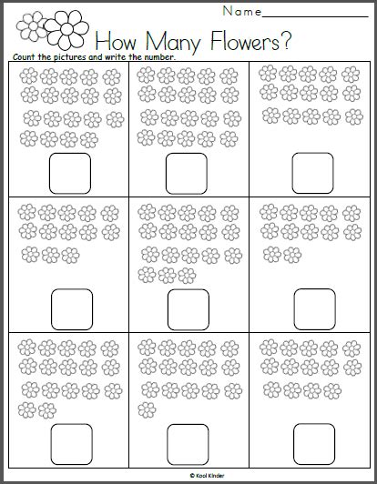 Count And Write Worksheet 1 20