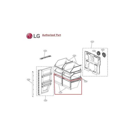 Lg Fridge Tray Assembly Drawer Ajp For Gf L Mbl Gf L Pl Gf