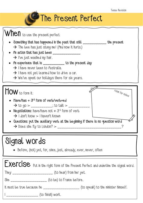 Tenses Present Perfect Simple Progressive Unterrichtsmaterial Im