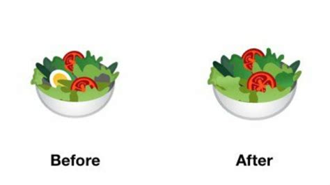 Google removes egg from salad emoji to make it inclusive to vegans, the ...