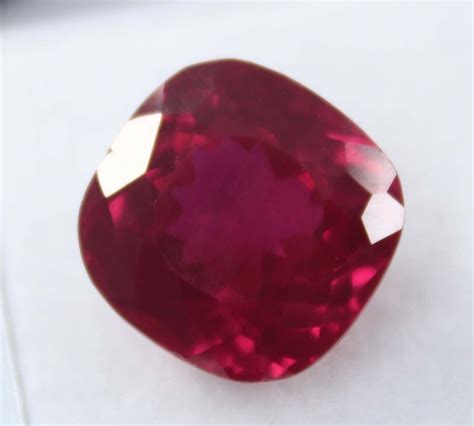 9 Ct Natural Flawless Mozambique Blood Red Ruby Cushion Cut Loose