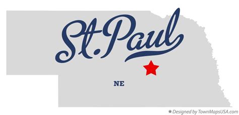 Map of St.Paul, NE, Nebraska