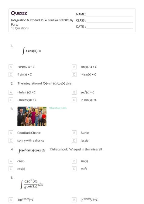 50 Product Rule Worksheets For 12th Grade On Quizizz Free And Printable