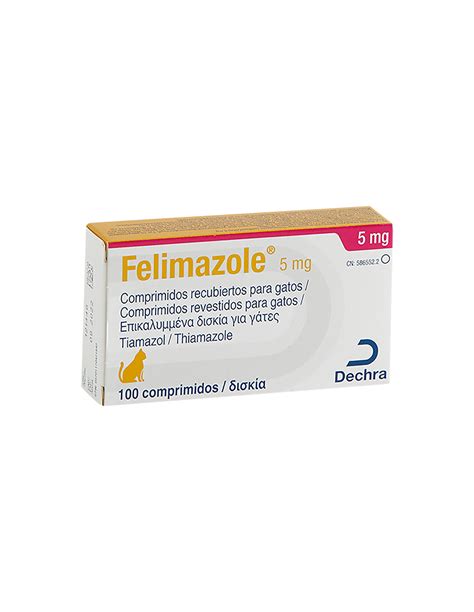 Felimazole 5 Mg 100 Comprimidos De Dechra