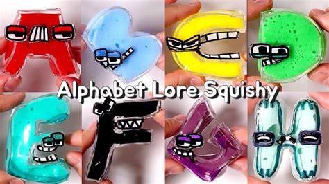 알파벳 로어 A H 말랑이 모아보기 DIY Alphabet Lore A H Squishy with