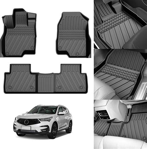 Amazon Fits 2019 2024 Acura RDX Floor Mats Front 2nd Row Seat