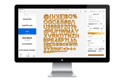 Glyph Designer - A Bitmap Font Generator for Mac · 71Squared