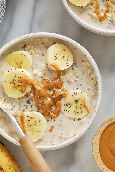 Creamy Banana Overnight Oats Fit Foodie Finds