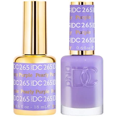 Dnd Dc Duo Gel And Nail Polish Set Pearly Purple 265 2 X 18ml Nail