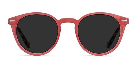 Fun Round Coral Tortoise Frame Sunglasses Eyebuydirect