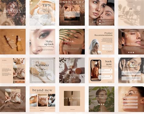 Skincare Beauty Instagram Templates Esthetician Instagram Template