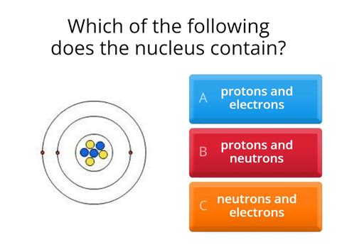 Atomic structure - Quiz