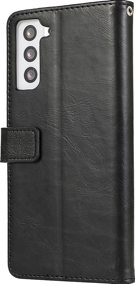 Saharacase Genuine Leather Folio Wallet Case For Samsung Galaxy S