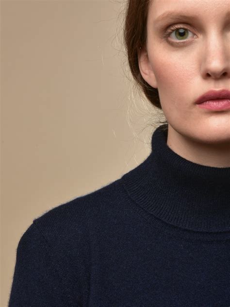 Pure Cashmere Nyc Turtleneck Sweater Dark Navy Garmentory