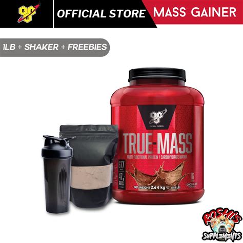 Bsn True Mass Weight Gainer Muscle Mass Gainer Protein Chocolate Milkshake Powder 1lb 2lbs