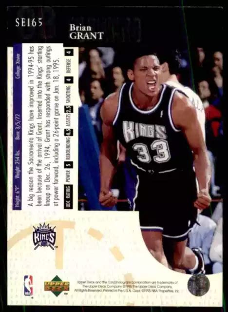 1994 95 UPPER DECK édition spéciale Brian Grant 165 EUR 1 39 PicClick FR