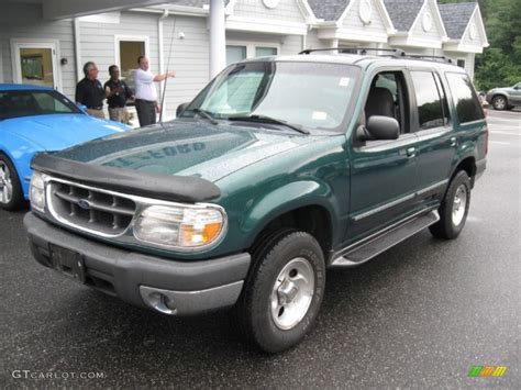 1999 Tropic Green Metallic Ford Explorer Xlt 4x4 68660893 Photo 3