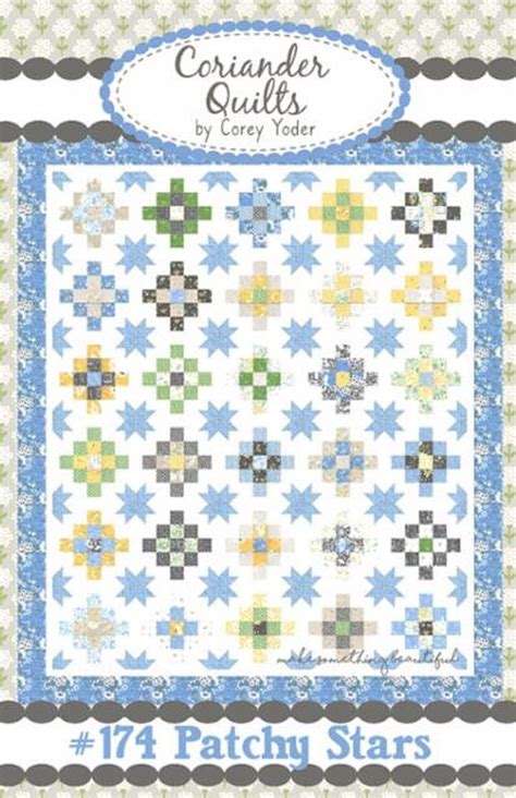 Patchy Stars Quilt Pattern From Coriander Quilts Etsy Pdf Quilt