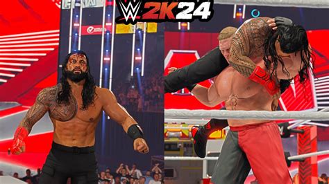 AMBULANCE MATCH BROCK LESNAR VS ROMAN REIGNS WWE 2K24 Wwe2k24