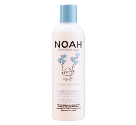 Noah Kids Vaikiškas maitinamasis šampūnas su pienu ir cukrumi dažnam ...