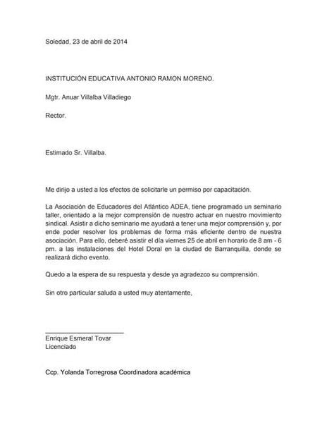 Carta De Solicitud De Permiso De Avisos Y Tableros 1 Pdf