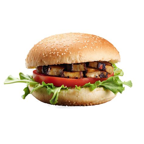 Download Gourmet Mushroom Burger Png Rjn83