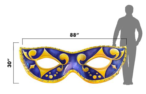 Large Mardi Gras Mask - Cat-Eye - Kern Studios