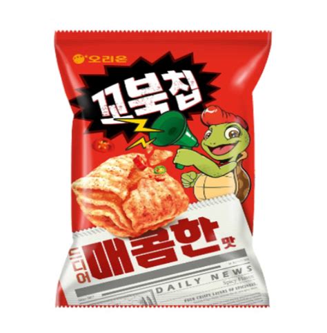 Orion Turtle Chips Spicy Original 매콤한 맛 160g K Oneshop