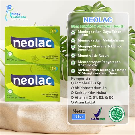 Jual Bioth Neolac Probiotik Serbuk Kemasan Sachet 16x7gr BPOM Membantu