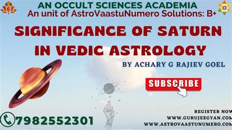 Significance Of Saturn In Vedic Astrology Astrology Numerology