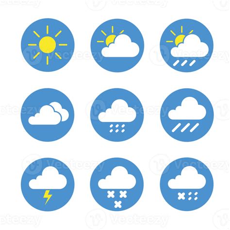 Modern Weather Icons Set 26136269 Png