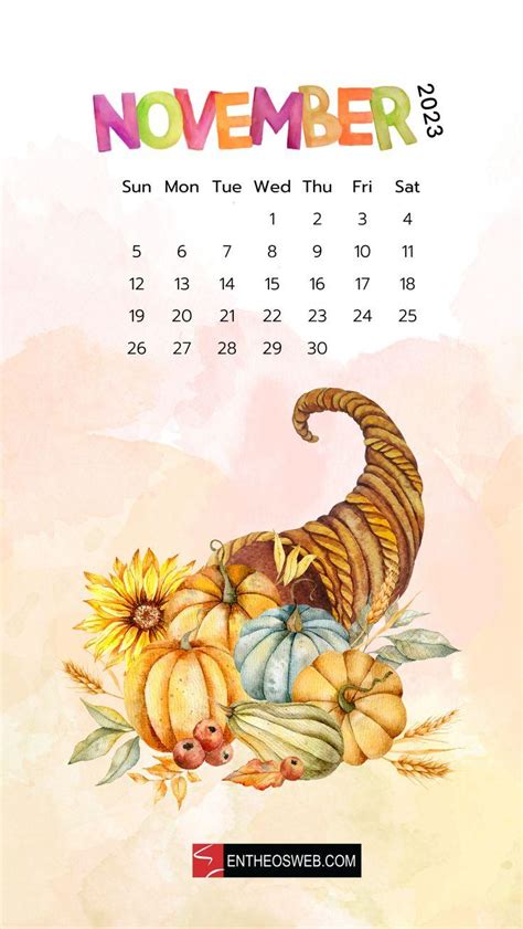 Free Download November 2023 Calendar Phone Wallpaper Entheosweb In 2023