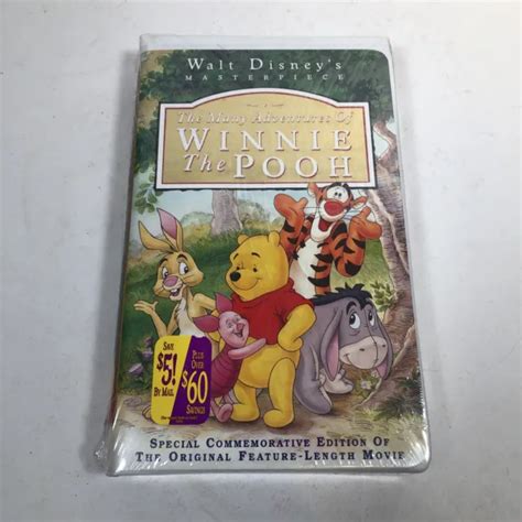 Disney S Masterpiece Many Adventures Winnie The Pooh Vhs Video Tape New Sealed £5 66 Picclick Uk