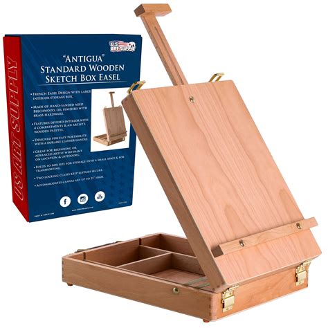 Us Art Supply Beachwood Artist Drawing And Painting Sketch Box Easel