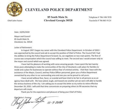 Cleveland Police Chief John Foster Announces His Retirement Wrwh