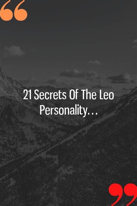 21 Secrets Of The Leo Personality… In 2020 Leo Anger Leo Personality