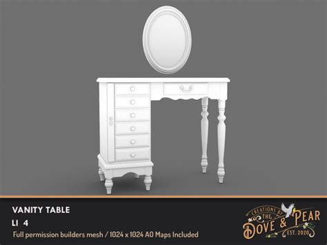 Second Life Marketplace Dove And Pear For Builders Vanity