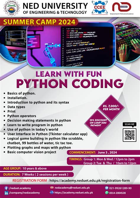 Learn With Fun Python Coding Ned Academy Ccee Cmpp