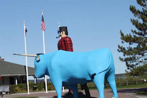 Paul And His Blue Ox Babe In Bemidji Mn Paul Bunyan Outdoor Bemidji