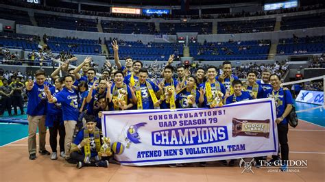 The Ateneo Mens Volleyball Team Garner Their Third Consecutive