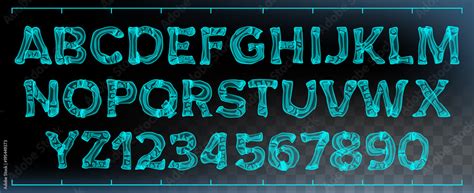 X Ray Font Vector Transparent Roentgen Decorative Alphabet Radiology